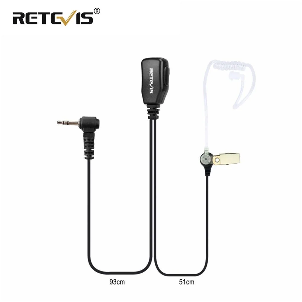 1Pin PTT/MIC наушники Covert Air Акустическая трубка Гарнитура для Motorola Walkie Talkie