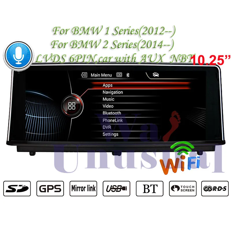 Wanuary Android 7 1 Автомобильный GPS навигатор для BMW серии (2012 ) 2 (2014 без DVD Din видео плеер