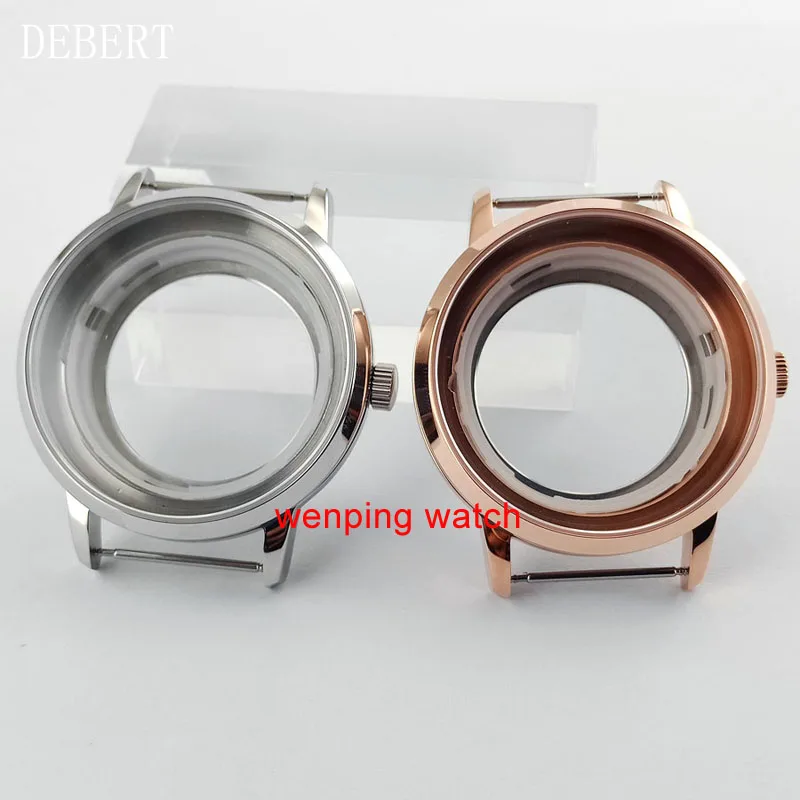 Полировальный ободок Miyota 8205/8215/821A Mingzhu DG2813/3804 Kit 40 мм корпус часов с серебряным