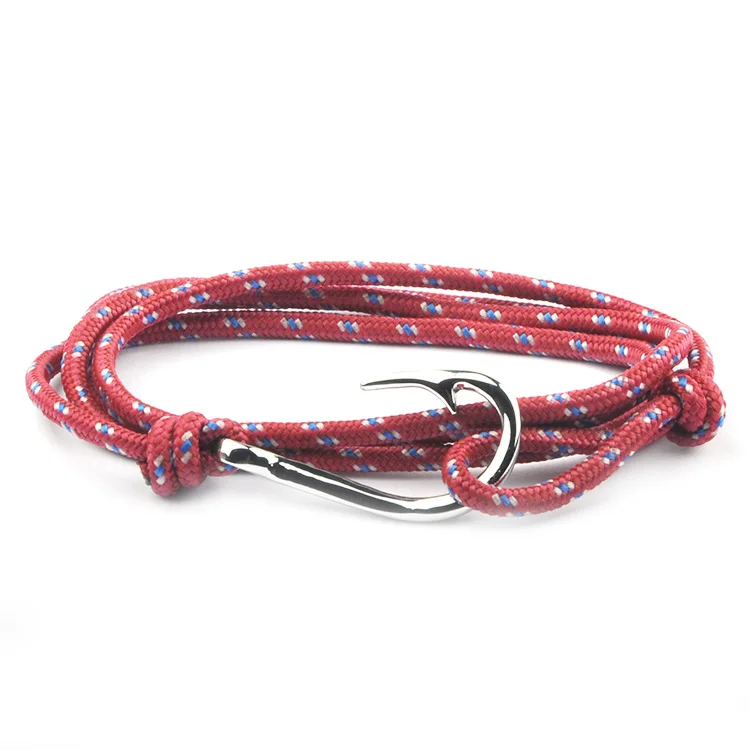 9 Anchor bracelet Браслет Серебряный якорь браслеты крючки для женщин мужские ювелирные изделия ручной работы Femme Pulseira Joyeria Homme мужская дружба лучшие подарки - Окраска металла: 9 Anchor bracelet