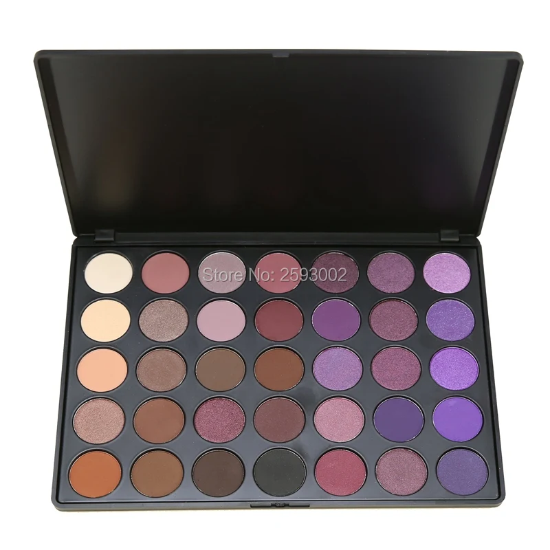 35 цветов Палитра теней для век мерцающие матовые стойкие тени пудра Красота