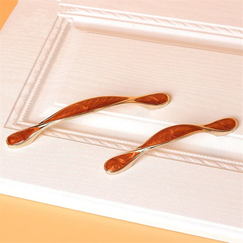 KK & FING Европейский стиль шкаф из цинкового сплава ручки ящика Тянет кухонный