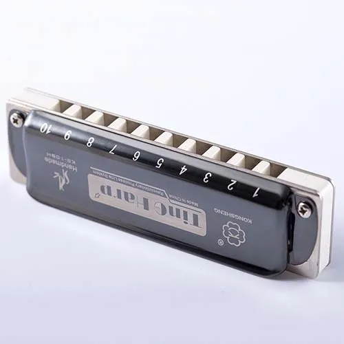 Blk-White Comb Key A Kongsheng Diatonic 10 отверстий губная гармоника блюз Арфа рот орган Ключ C ABS гребень профессиональные музыкальные инструменты KongSheng KS10BH - Цвет: Blk-White Comb Key A