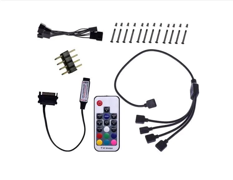ID-COOLING SF-12025-RGB 12v 4pin RGB Sync с материнскими платами Asus/MSI/Gigabyte, высокое статическое давление, ШИМ