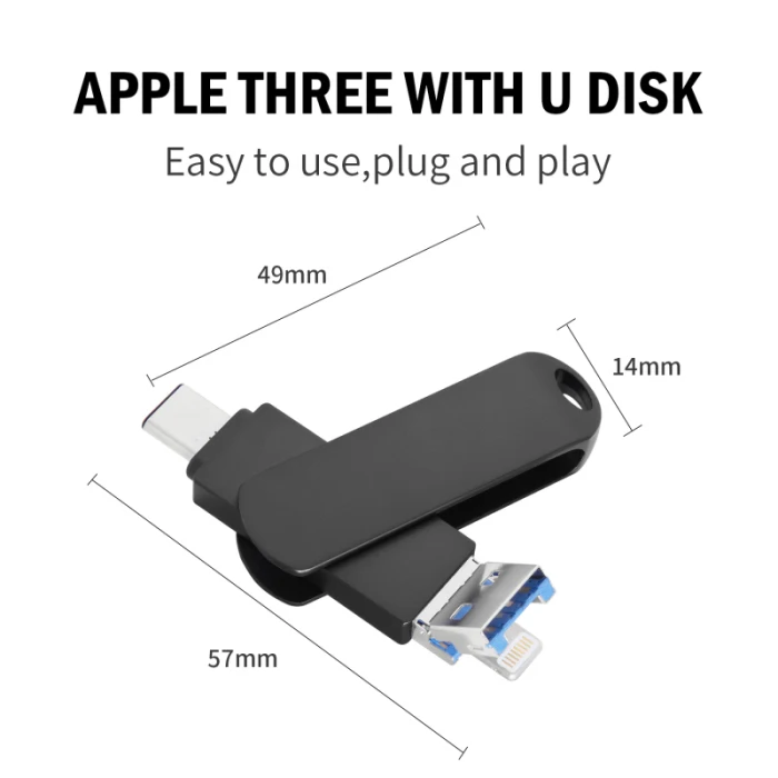 MGL Usb флеш-накопитель 8 ГБ 16 ГБ 32 ГБ 128 ГБ флеш-накопитель 64 ГБ type-C для iphone 8 7 Plus 6 6s Plus 5S ipad Флешка otg usb