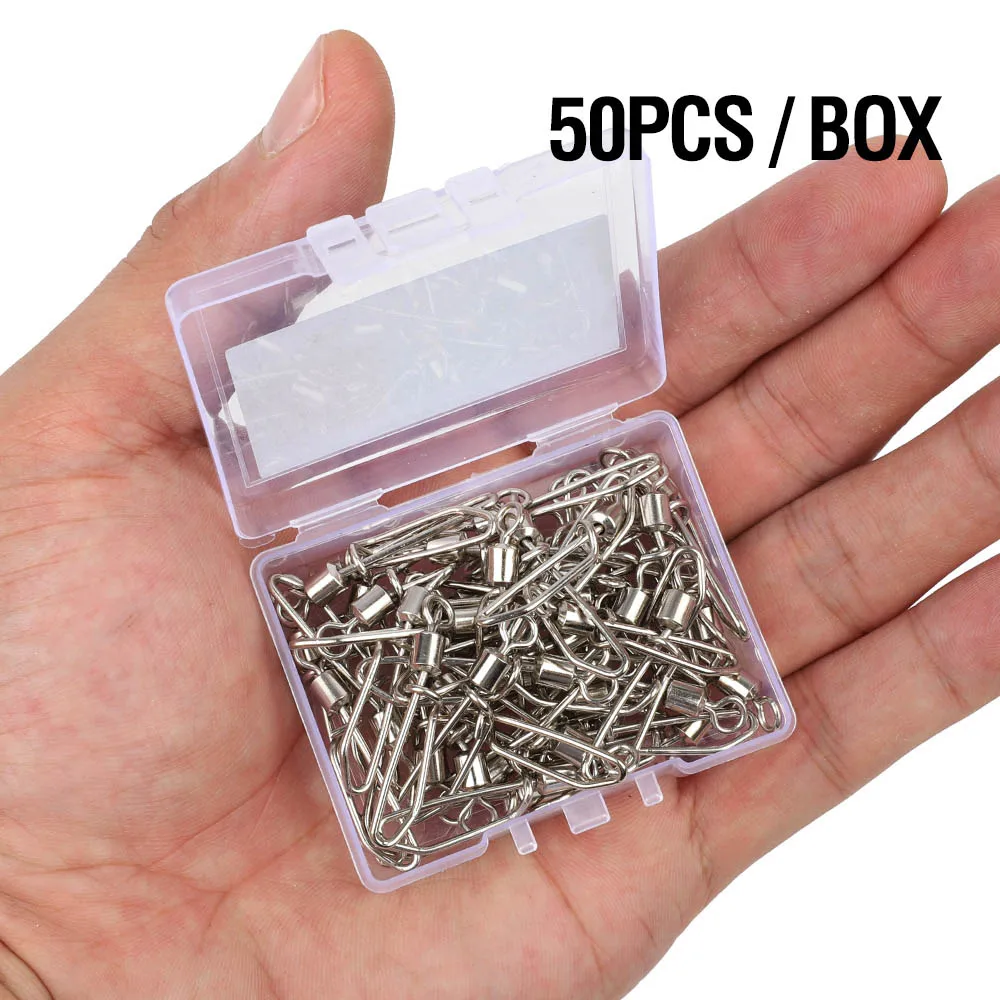 50 PCS DONQL 10/20/50 шт рыболовные роликовых вертлюгов с Т-образная оснастки 2#-10# для снасть для приманки на рыболовецкий крючок для рыбалки на карпа, аксессуары - Цвет: 50 PCS