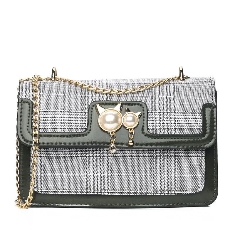 Women Leather Crossbody Bag Small Chain Purse Shoulder | Багаж и сумки