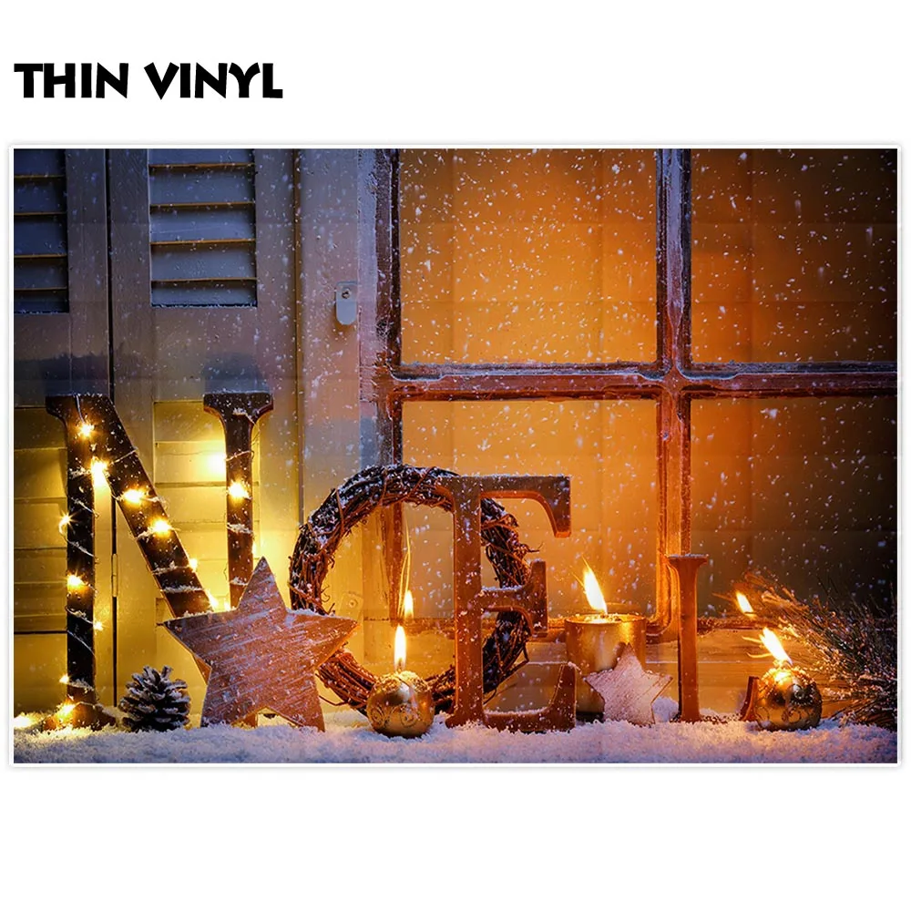 Allenjoy фон для фотосъемки Рождественский Снеговик боке Детский новогодний