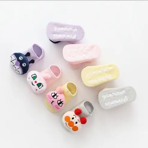 

New 2020 spring and summer new stereo cartoon doll animal head children's floor socks plastic non-slip baby boys girls socks