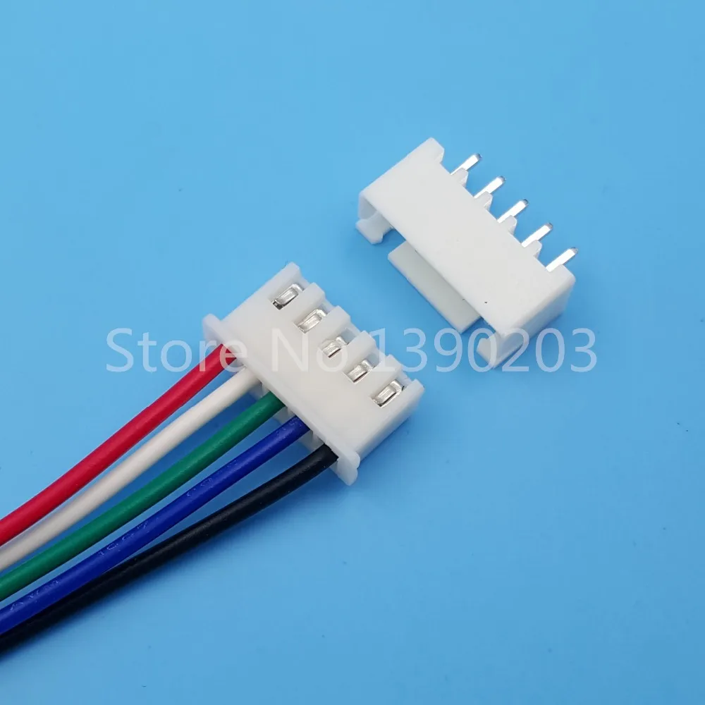 50 комплектов XH шаг 2 54 мм 5Pin одноголовый провод к разъему платы 15 см 24AWG с