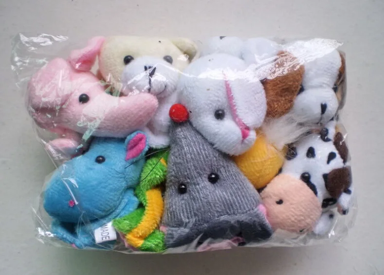 10 шт./лот детские плюшевые игрушки счастливая семья забавные мультяшные животные