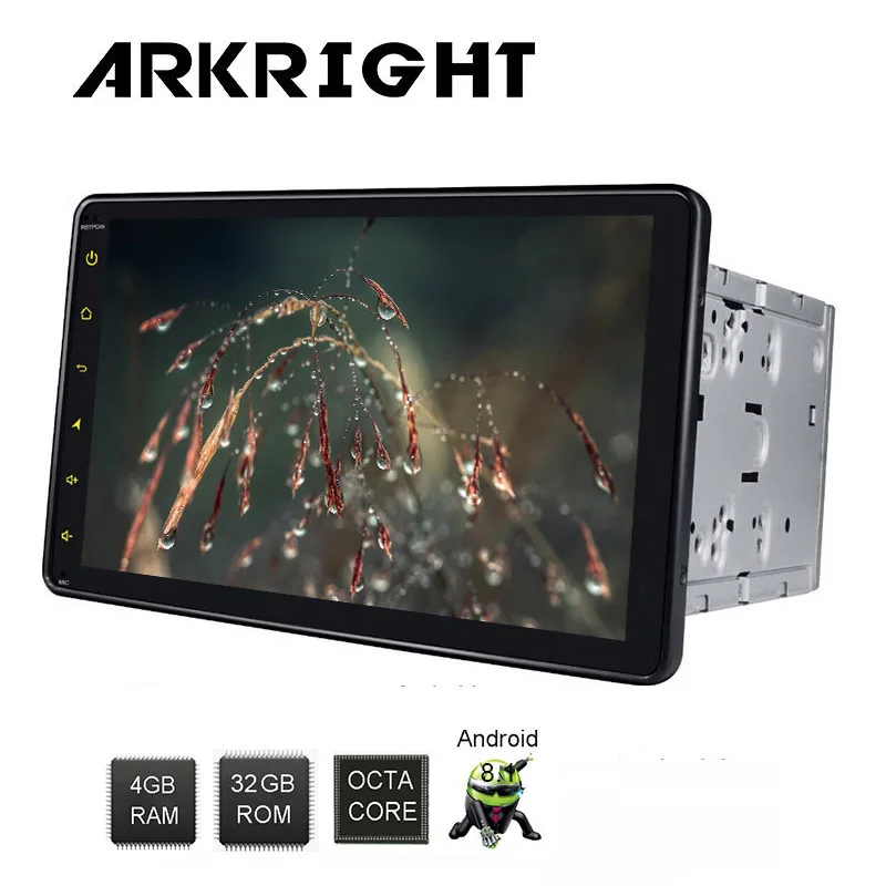 Новейший HD двойной Din Andriod 8 1 дюймов 4G B + 32 ГБ встроенный модем DSP Wifi Bluetooth Камера