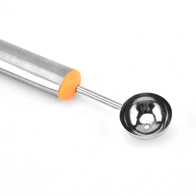 High Quality Stainless Steel Ice Cream Spoon Watermelon Spoons Fruit Carving Knife Melon Baller Practical Kitchen Accessories