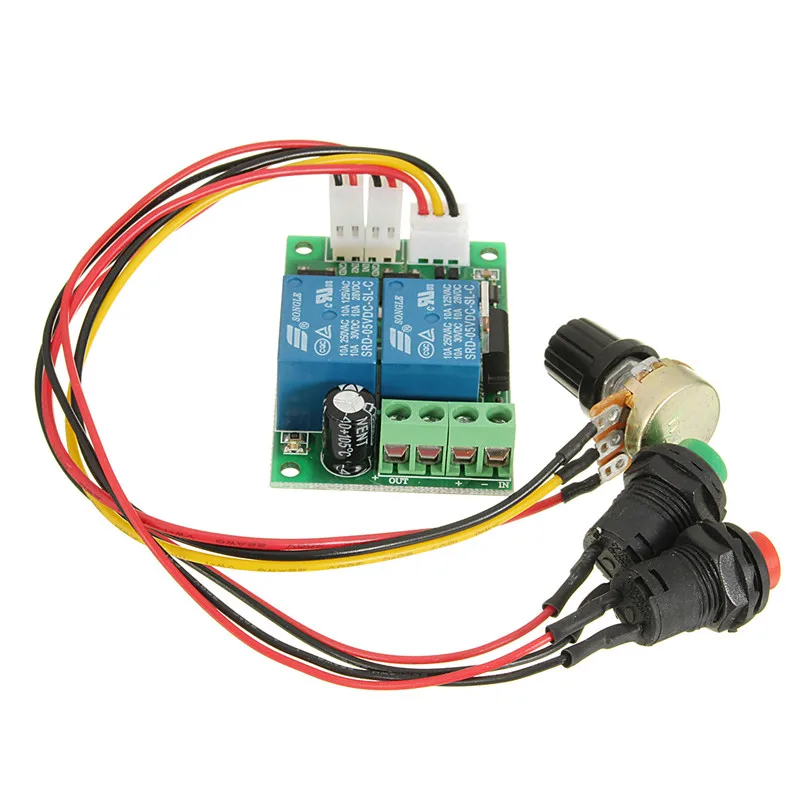 PWM DC 6 в 9 12 В 24 3 А контроллер скорости двигателя постоянного тока Реверсивный