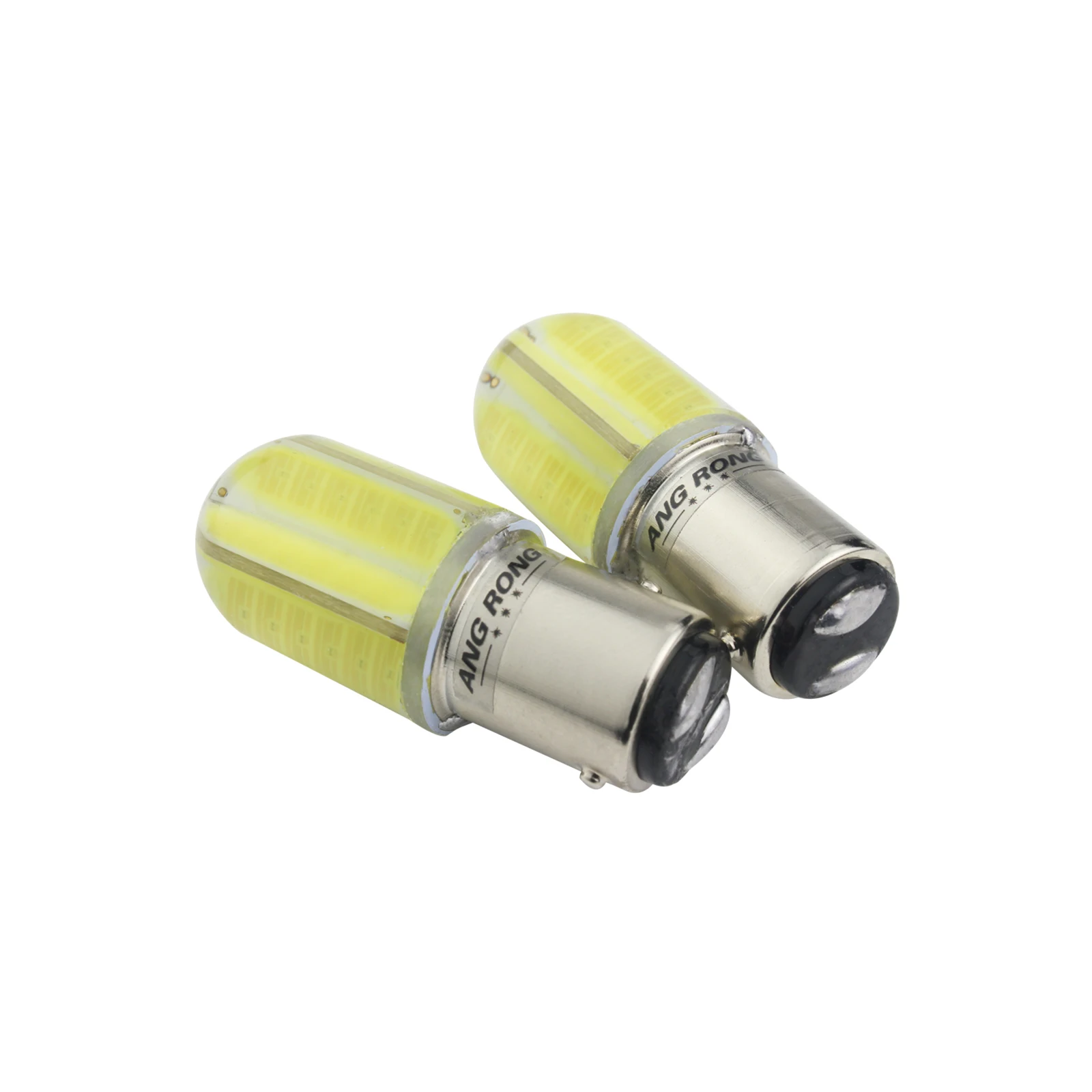 ANGRONG 2X белая лампа 1157 BAY15D 380 P21/5W COB LED задний стоп сигнал 12В|Сигнальная лампа| |