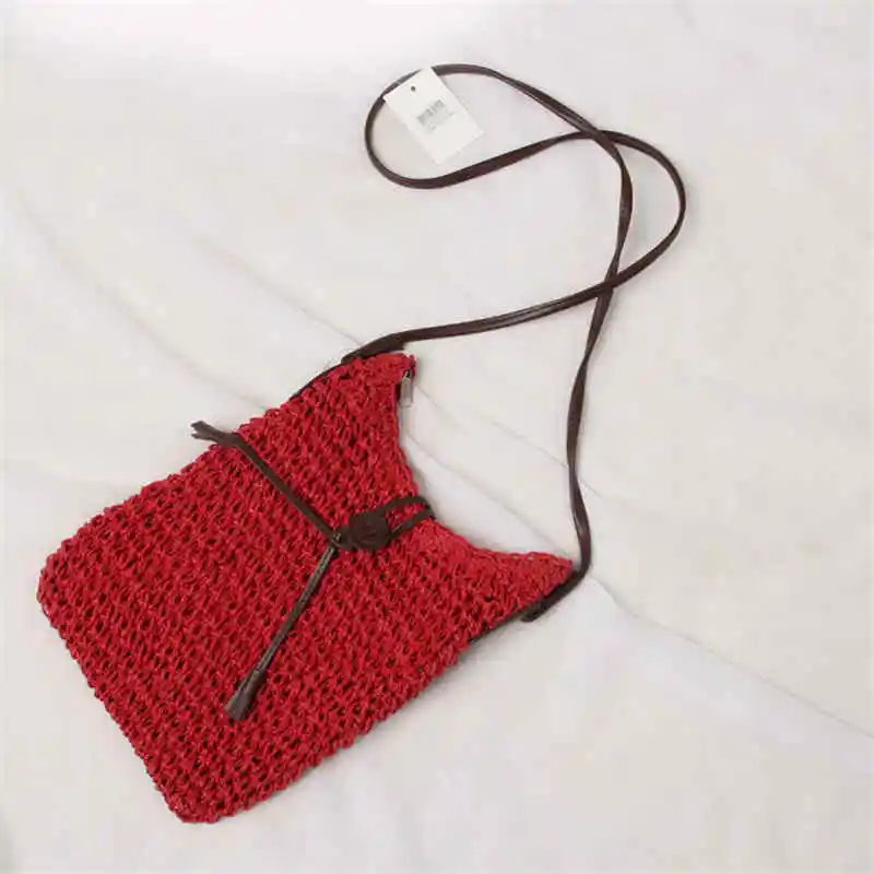 Wild straw bag Shoulder simple Crossbodysmall small fresh literary woven mobile phone handbag | Багаж и сумки