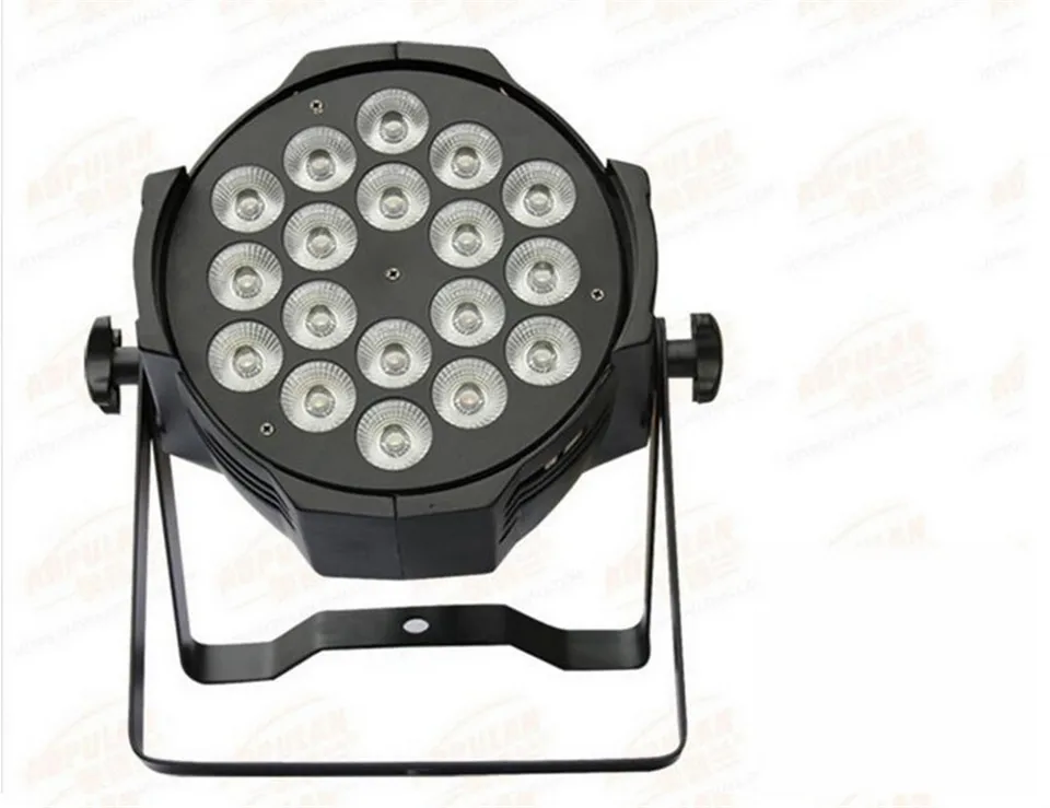 4 unids dj par 6 в 1 rgbwa uv 18x18 Вт светодиодные латы Класс Водостойкий ip20 алюминий черный