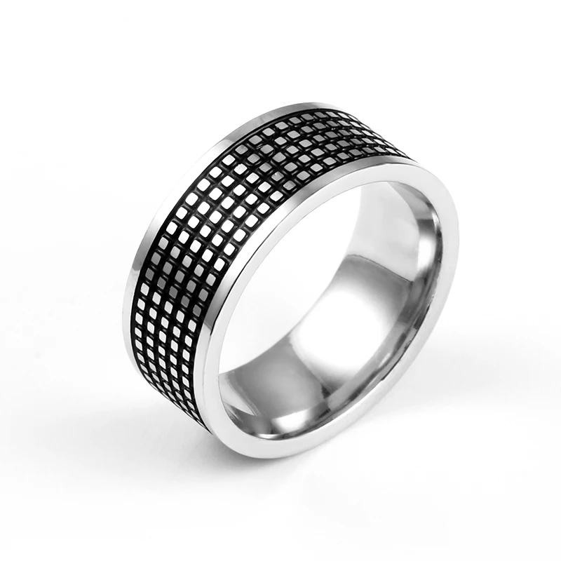 8 мм кольцо с протектором в виде шин, мужские ювелирные изделия в стиле рок-панк, винтажные вечерние ювелирные изделия из нержавеющей стали