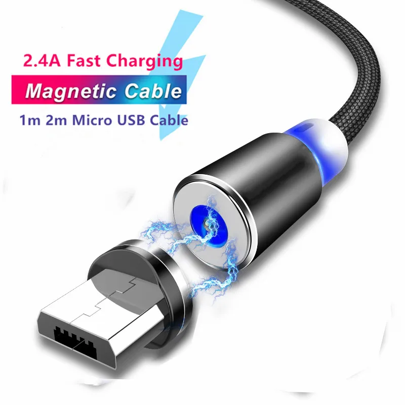 Магнитный Micro USB кабель для Xiaomi huawei samsung Android мобильный телефон Быстрая зарядка