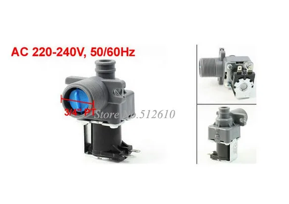 AC 220-240 В 2P 3/4 &quotPT поток воды на входе Соленоидный клапан для LG стиральная машина |