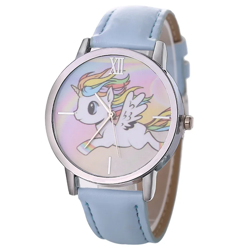

New Fashion Children Cartoon Watches Women Casual Leather Sport Wrist Watches For Women Clock Ladies Quartz Watch saat bayan