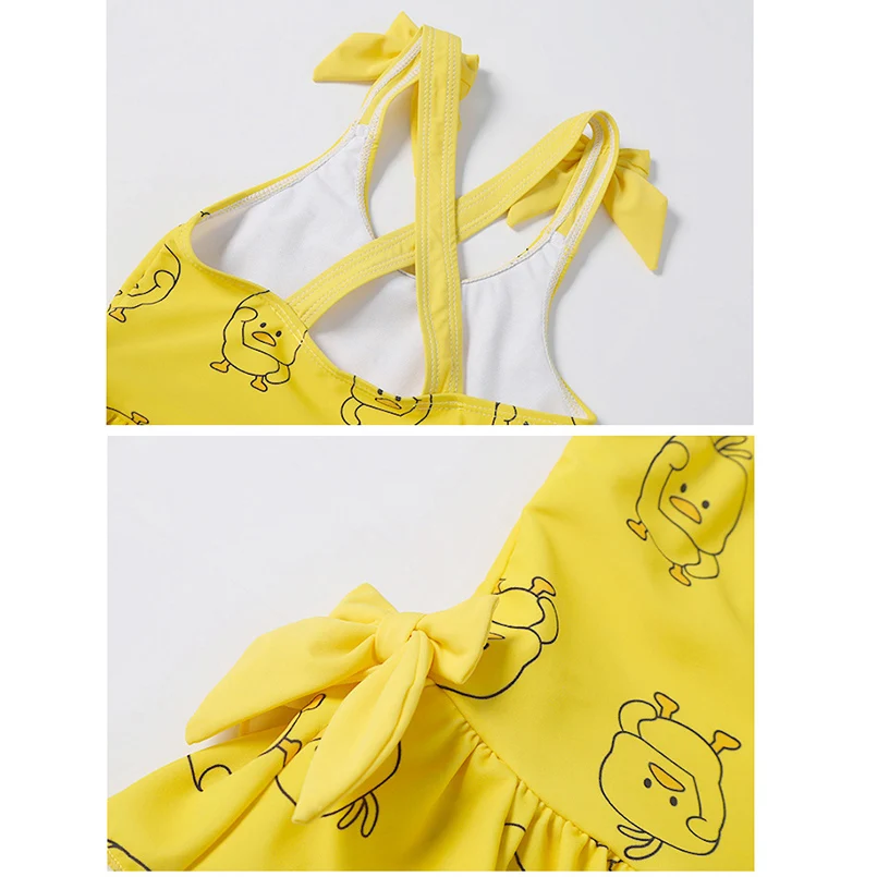 Очаровательный купальник для маленьких девочек Летний комбинезон принцессы с