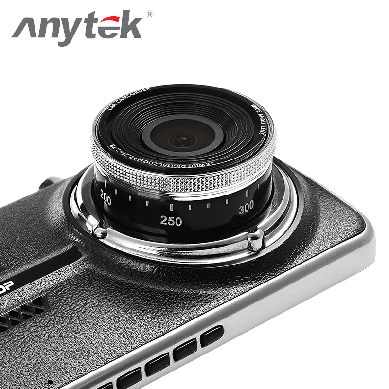 Anytek Full HD 4.0 ЖК дисплей тахограф оригинальный g68 160 градусов Двойной объектив usb 2.0