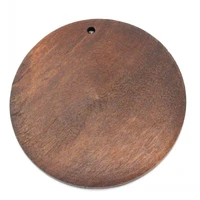 doreenbeads retail wood charm pendants round coffee 5 9cm dia20pcs