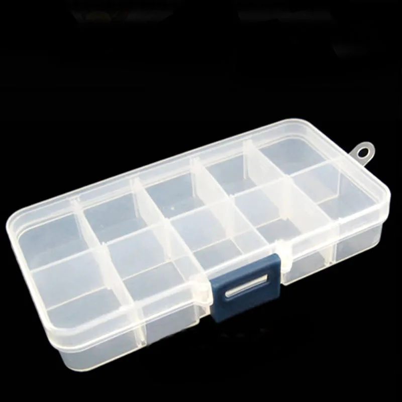 10 Slot Adjustable Jewelry Rings Box Case Beads Craft Organizer Storage MSI-19 |