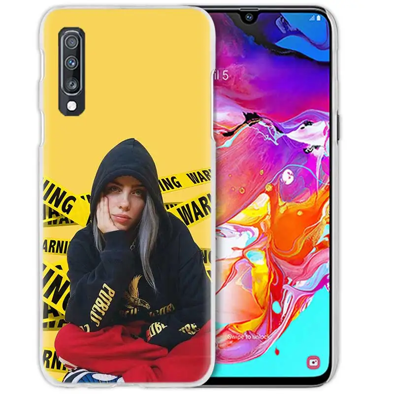 Billie Eilish музыка певица чехол для samsung Galaxy M40 A50 A80 A70 A60 A40 A30 A20e A10 J4 J6 плюс J8 жесткий чехол из ПК для телефона
