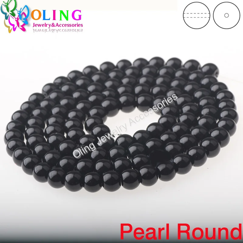6mm 50pcs 043 OlingArt 6 мм 50 шт./лот Бусины из стекла круглый имитация жемчуга браслет DIY Серьги Подвески ожерелье для изготовления ювелирных изделий - Цвет: 6mm 50pcs 043