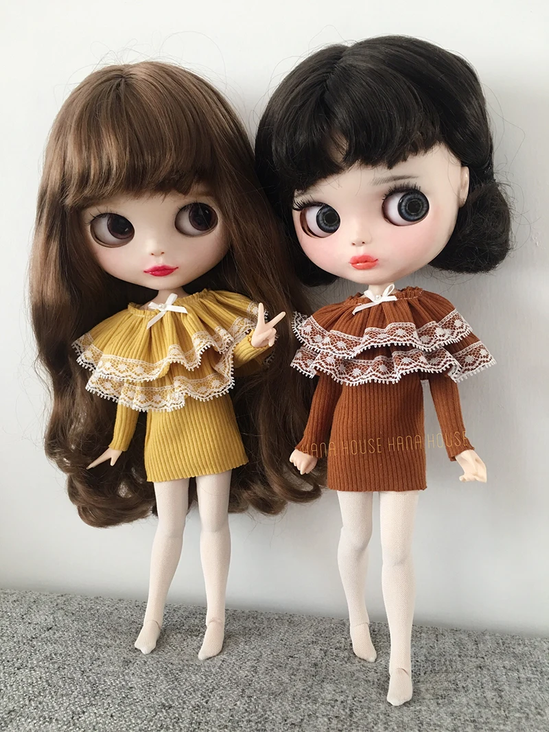 1 шт. симпатичная накидка Кружевное облегающее платье для Blyth Azone s Ob24 1/6 аксессуары