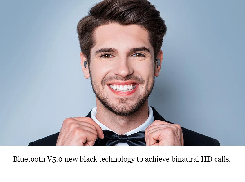 Moloke TWS Bluetooth для Беспроводных Наушников Стерео Наушники Спортивные Ухо Телефон с Микрофоном Портативная Зарядка Box для Xiaomi Huawei Mobile