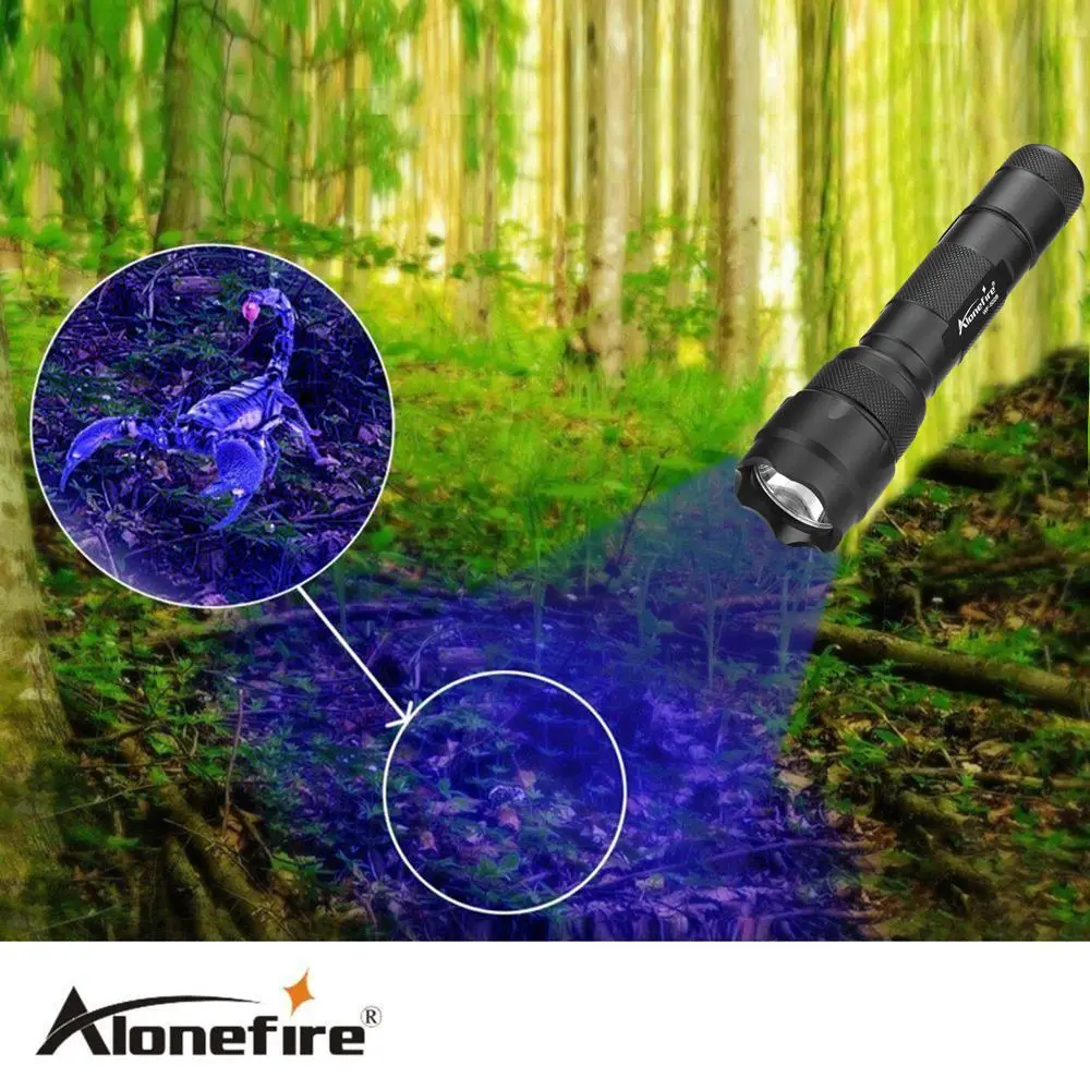 ALONEFIRE 502b 395 400nm Высокая мощность УФ светодиодный вспышка светильник руды id Деньги