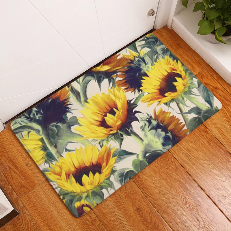Коврик 3D с цветочным принтом коврики для ванной кухни ковры коврик гостиной felpudo
