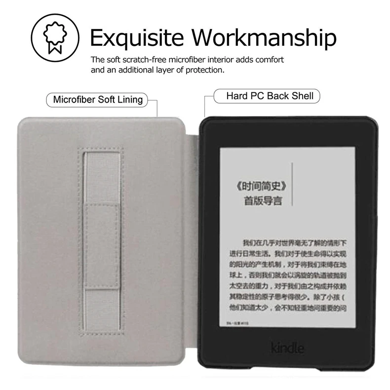 Смарт-чехол для запястья для нового Amazon Kindle Paperwhite 4 Магнитный флип-чехол для рук Kindle Paperwhite 10го поколения