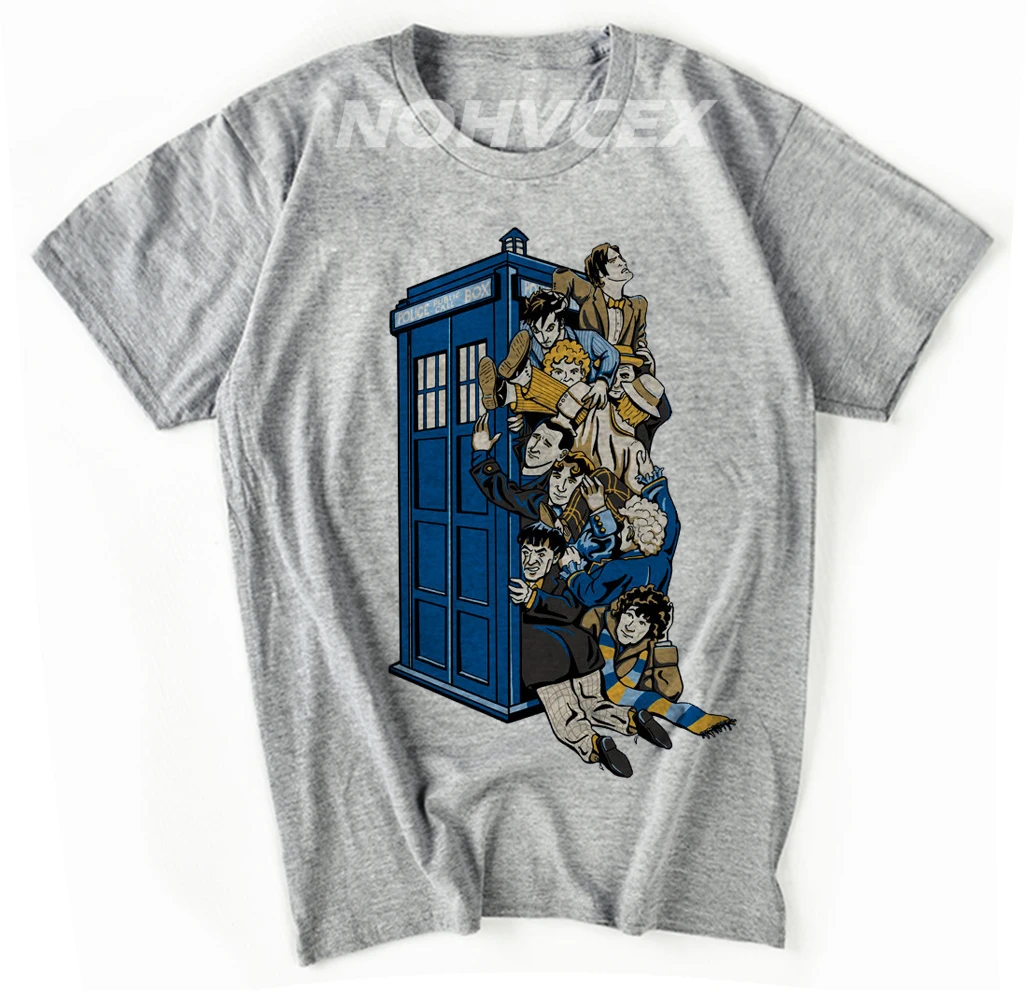 Новая хлопковая Футболка с круглым вырезом и принтом DR who, крутая Оригинальная футболка с принтом доктора who, мужские футболки с коротким рукавом