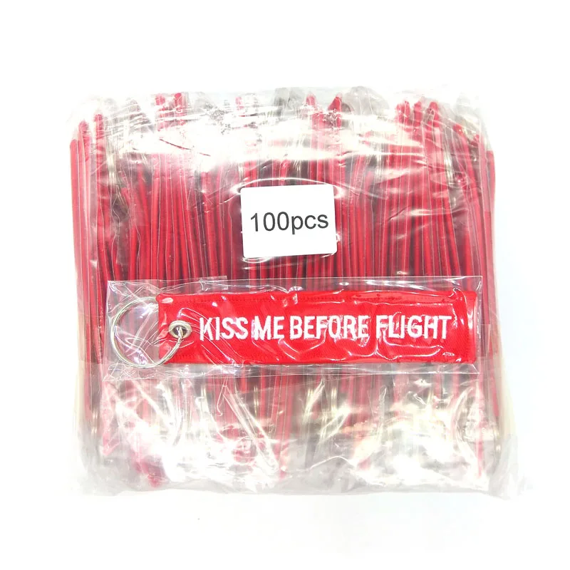 100 шт./лот брелок с вышивкой в виде экипировки бортовой команды стюардесс Поцелуй