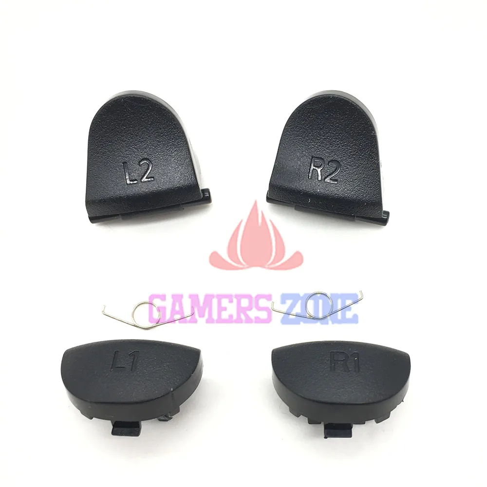 100 комплектов сменных JDS 030 JDM-030 запасные части кнопки L1 R1 для контроллера PS4 L2 R2