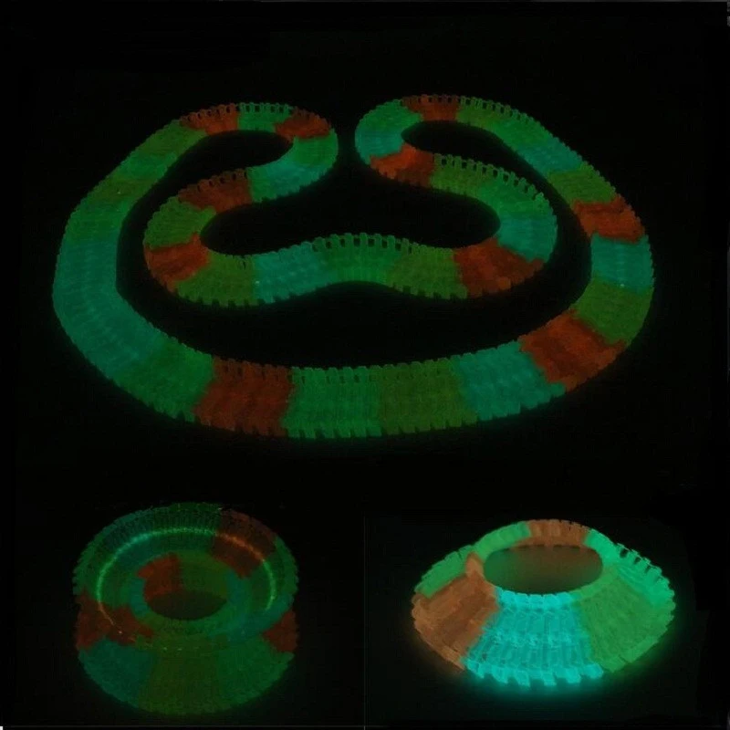 Magical Tracks Luminous Racing Track Car With Colored Lights DIY Plastic Glowing In The Dark Creative Toys For Kids images - 6