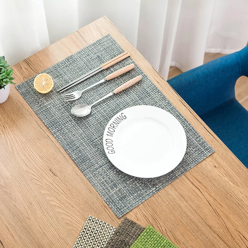Современный стиль столовые приборы коврики для кухонного стола из ПВХ