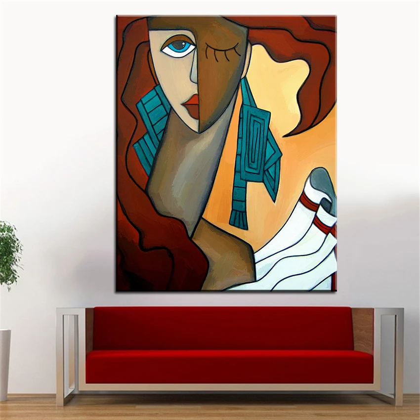 

Large size Printing Oil Painting static cling Wall painting POP Art Wall Art Picture For Living Room painting No Frame