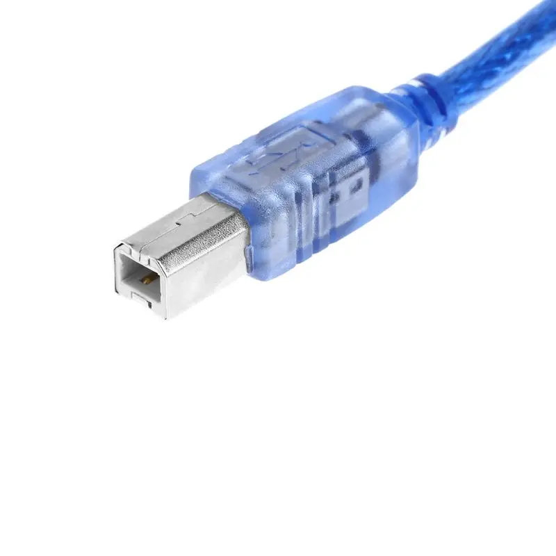 Высокоскоростной прозрачный синий usb накопитель 2 0 кабель для принтера Type A Male B