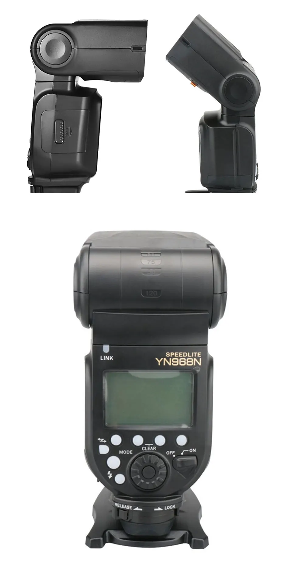 Светодиодная лампа для видеосъемки YONGNUO YN968N Беспроводной синхроконтакта разъем для внешней вспышки типа ttl 1/8000 оснащен светодиодный для цифровых зеркальных фотокамер Nikon Совместимость с YN622N YN622NII YN560TXN
