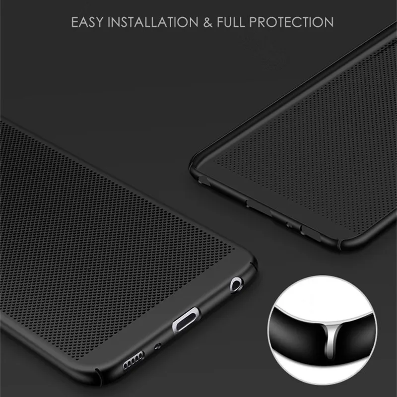 QINUO Ультратонкий дышащий чехол для телефона Samsung S5 S6 S7 Edge S8 S9 Plus с защитой от