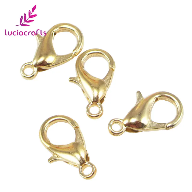 Lucia crafts 24 шт. 12 мм* 6 мм Металлические цинковые ювелирные изделия фурнитура застежки-крючки DIY материалы для одежды аксессуары G0516
