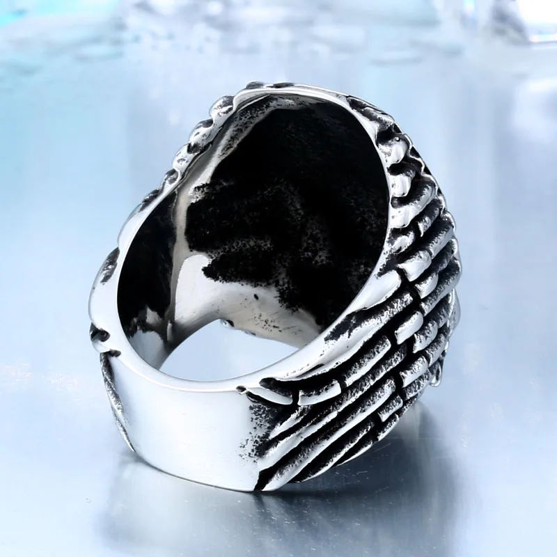 2017 Хищник старейшин кольцо цена завода нержавеющей Титан Сталь панк тяжелый