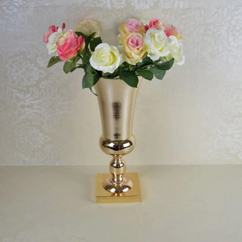 2 шт./лот goldmetal Свадебный Цветок Ваза таблице центральным для Mariage металла ваза
