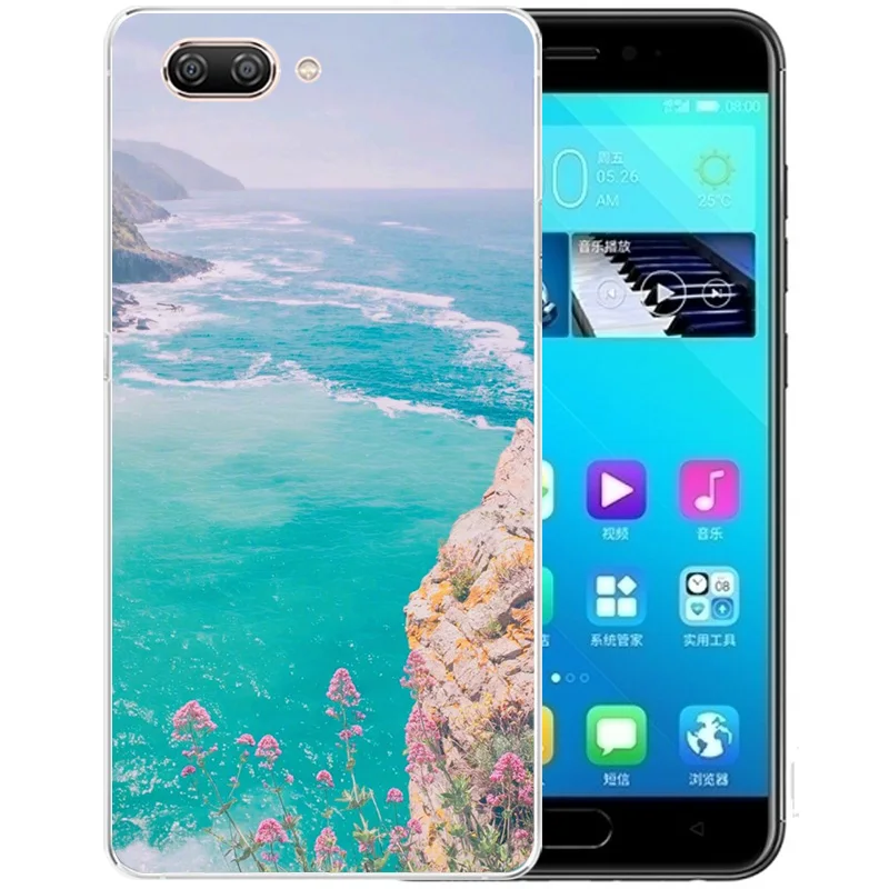 Мода Звездное небо телефон чехол для Gionee s10 случаях Мультфильм задняя крышка