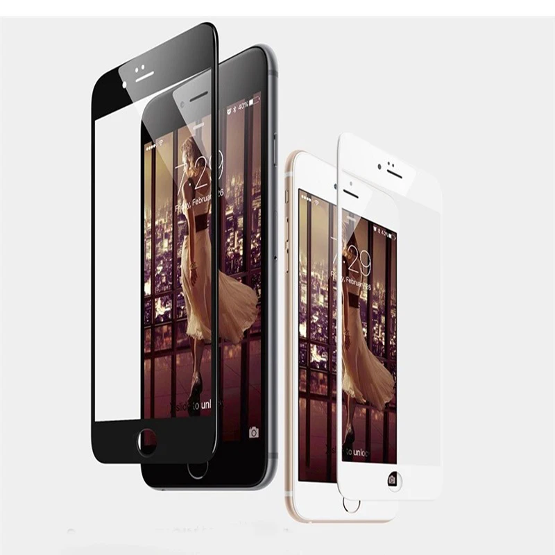 3D изогнутый край Защитная пленка для iPhone 7 8 плюс 6 полное покрытие Экран протектор